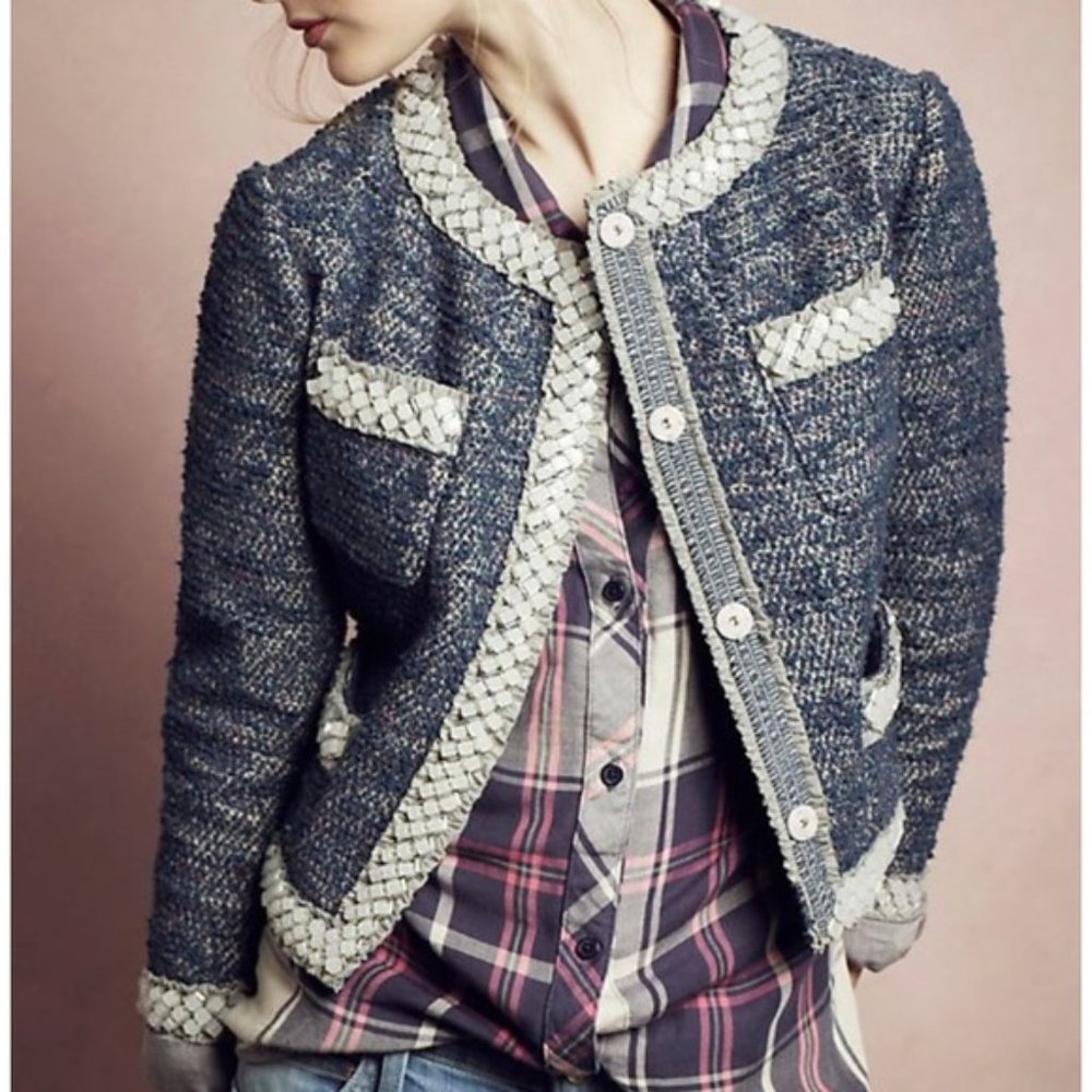 anthropologie Isani  tweed jacket